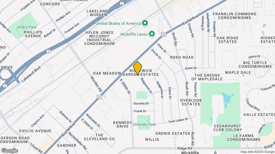 1580 Ridgewick Dr Map and Location Details