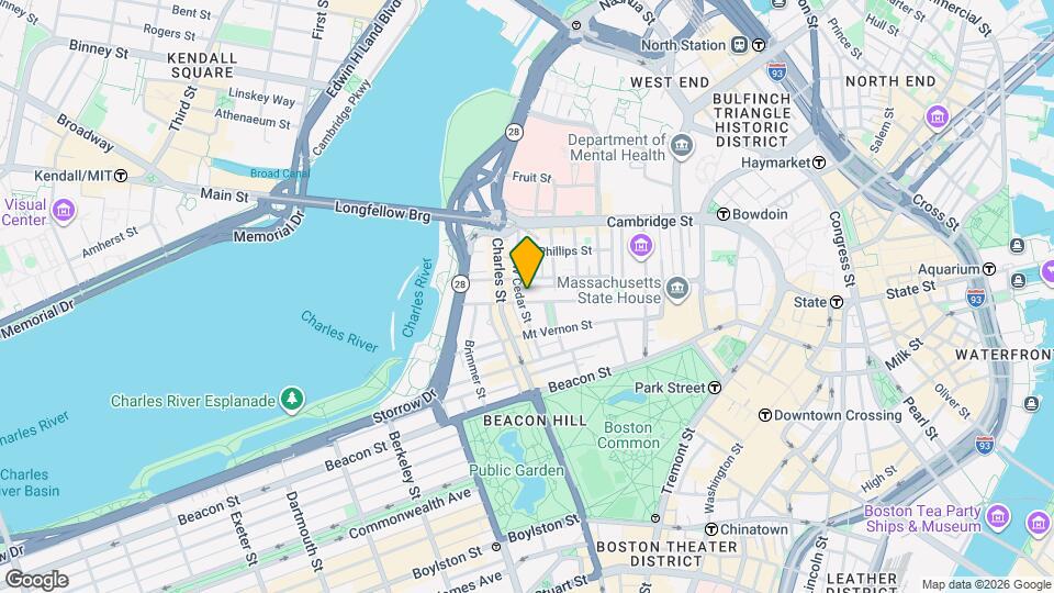 105 Pinckney St Map and Location Details