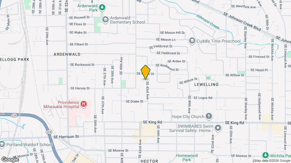 9733 SE 43rd Ave Map and Location Details