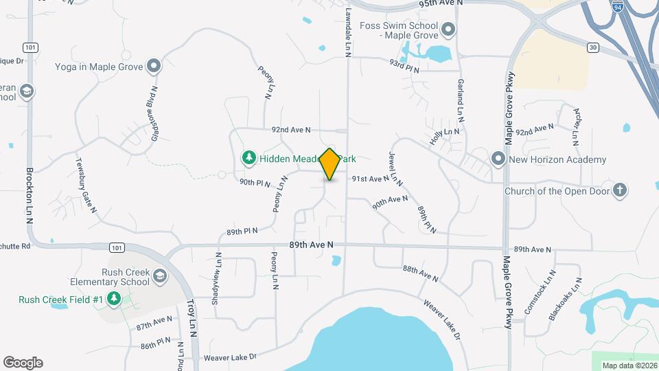 9092 Merrimac Ln N Map and Location Details
