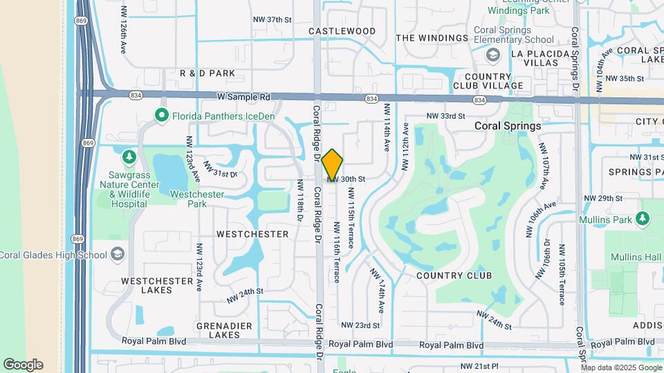 11628 NW 30th St Map and Location Details