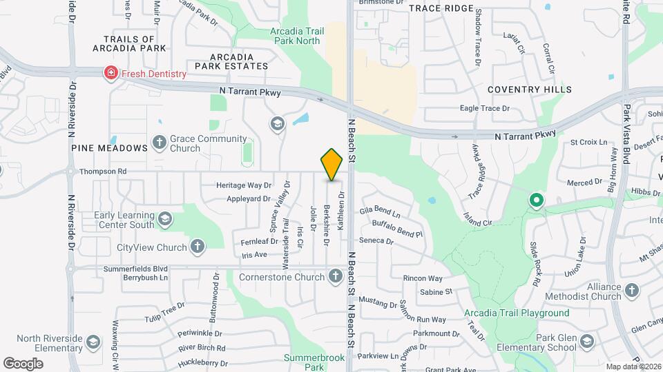 8166 Berkshire Dr Map and Location Details