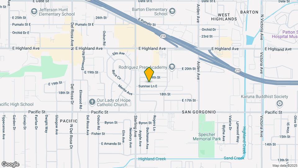 2074 Sunris Ln Map and Location Details