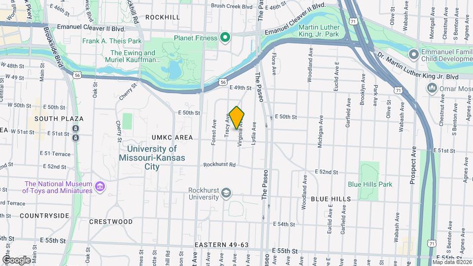 5020 Virginia Ave, Unit #1 Mapa y Detalles de la Ubicación