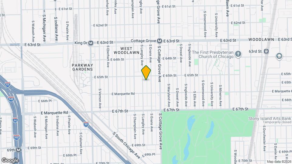 6513 S Langley Ave Map and Location Details