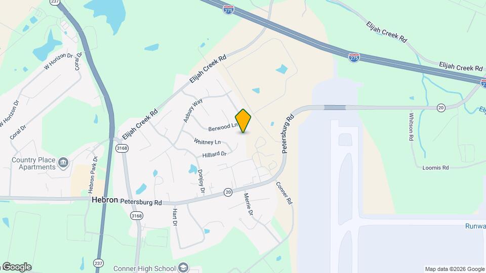 2422 Hilliard Dr Map and Location Details