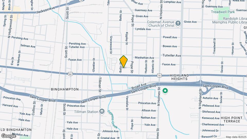 3107 Faxon Ave Map and Location Details