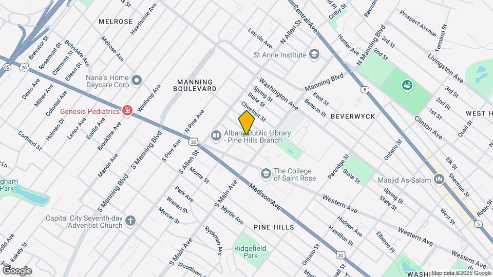 663 Hudson Ave Map and Location Details