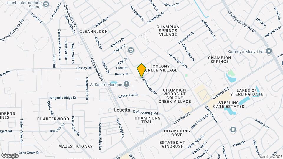 17119 Kettle Creek Dr Map and Location Details