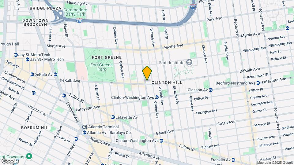 251 Dekalb Ave Map and Location Details