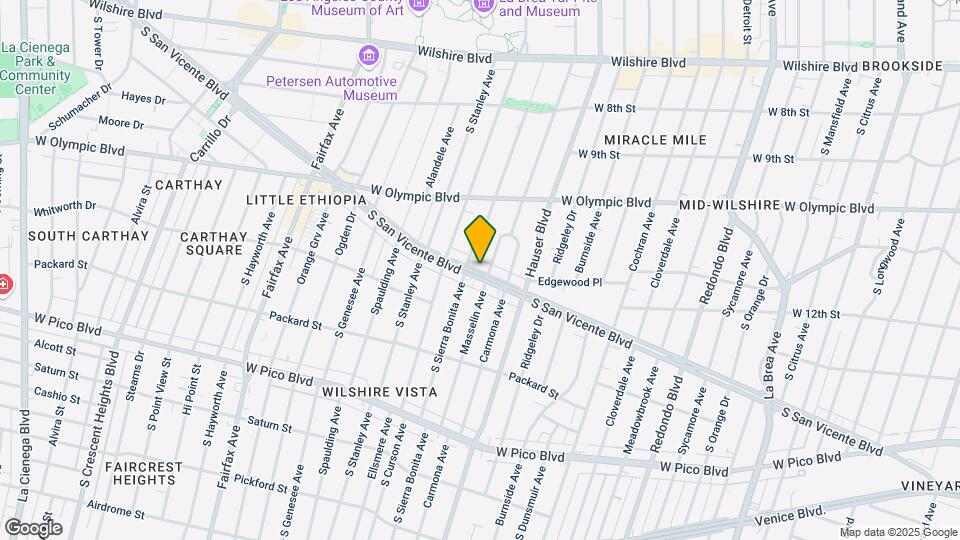 5721 San Vicente Blvd, Unit 5721 Map and Location Details