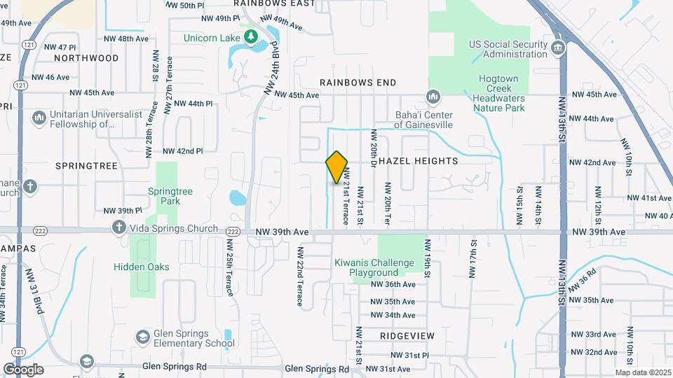 4007 NW 21st Dr Map and Location Details