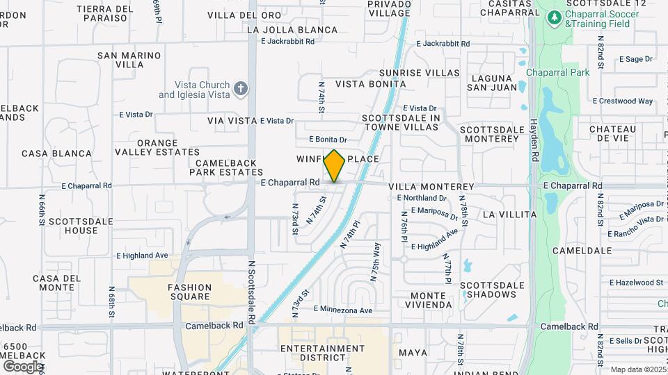 7414 E Northland Dr Map and Location Details