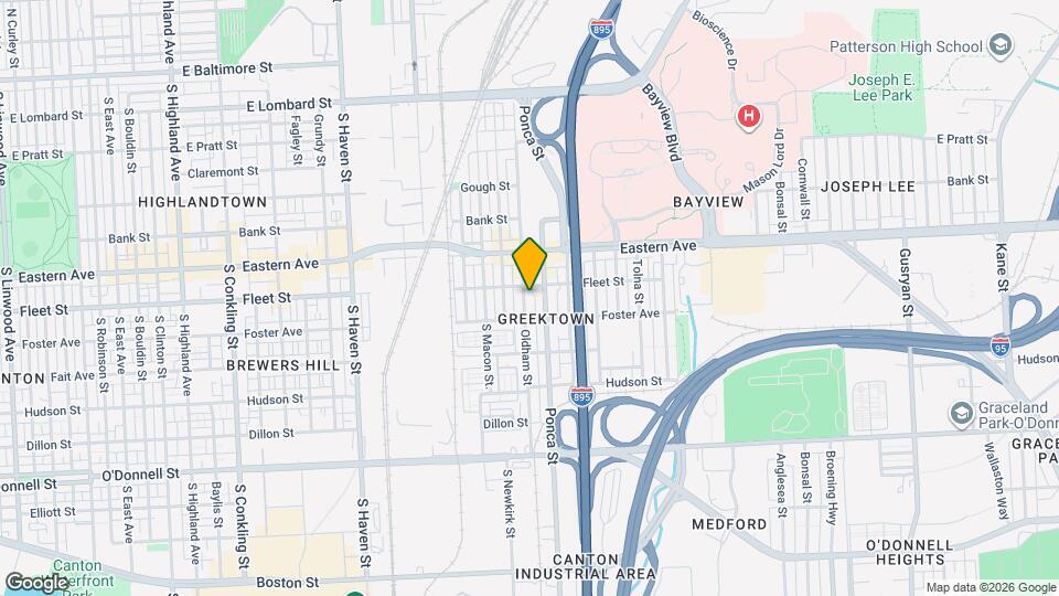 611 Oldham St Map and Location Details