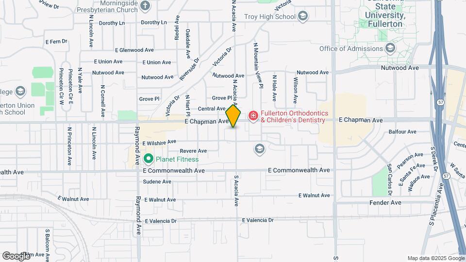 315 N Acacia Ave Mapa y Detalles de la Ubicación