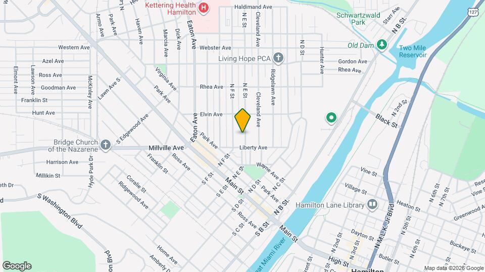 307 N E St Map and Location Details