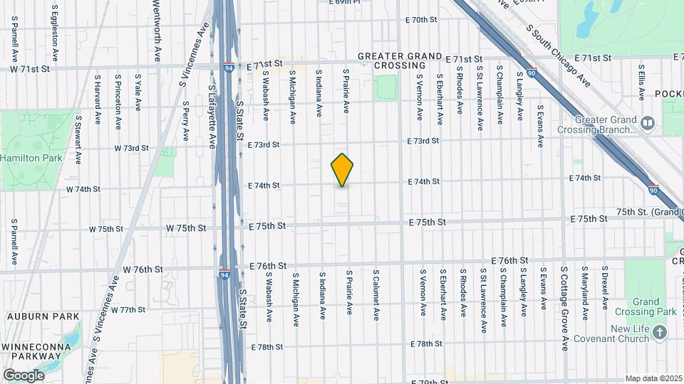 7412 S Prairie Ave Mapa y Detalles de la Ubicación