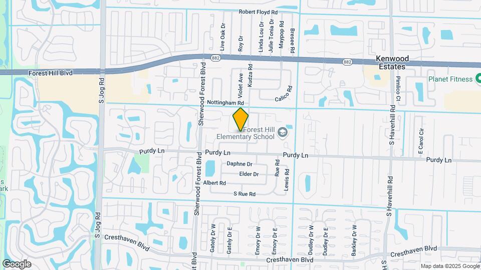 5804 S Bond Dr Map and Location Details