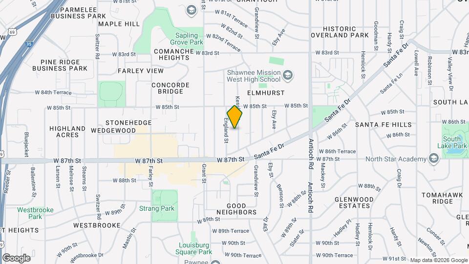 8546 Kessler St Map and Location Details