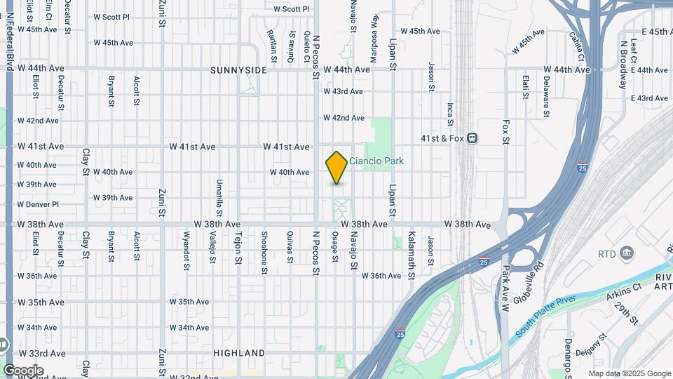 3914 Osage St Map and Location Details