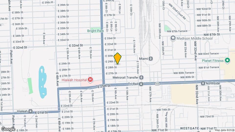 923 E 28th St, Unit A23 Mapa y Detalles de la Ubicación