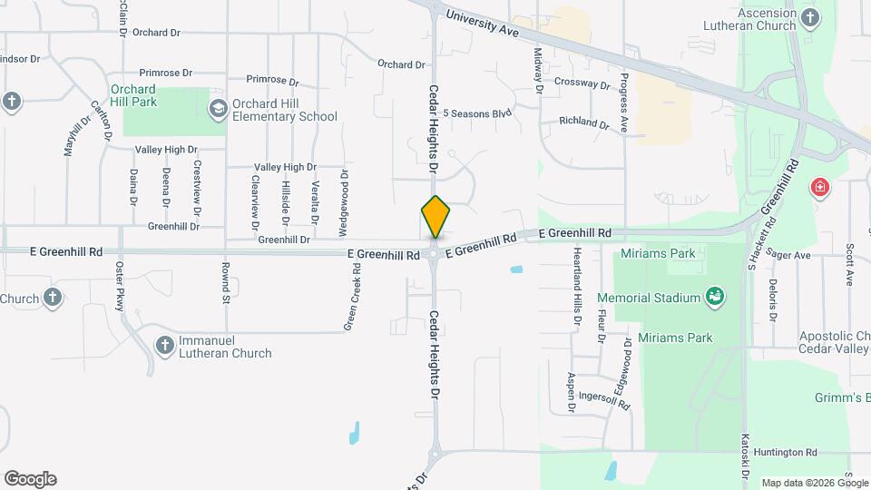 4510 Cedar Heights Dr Map and Location Details