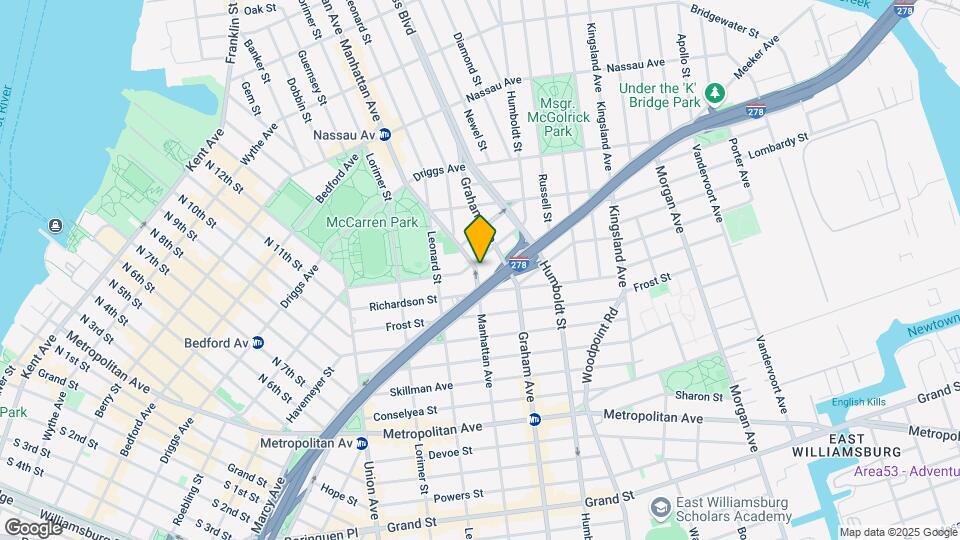 434 Manhattan Ave Map and Location Details