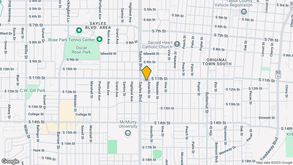 1118 Amarillo St Map and Location Details