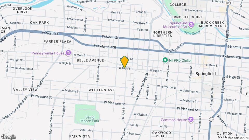 707 W High St Map and Location Details