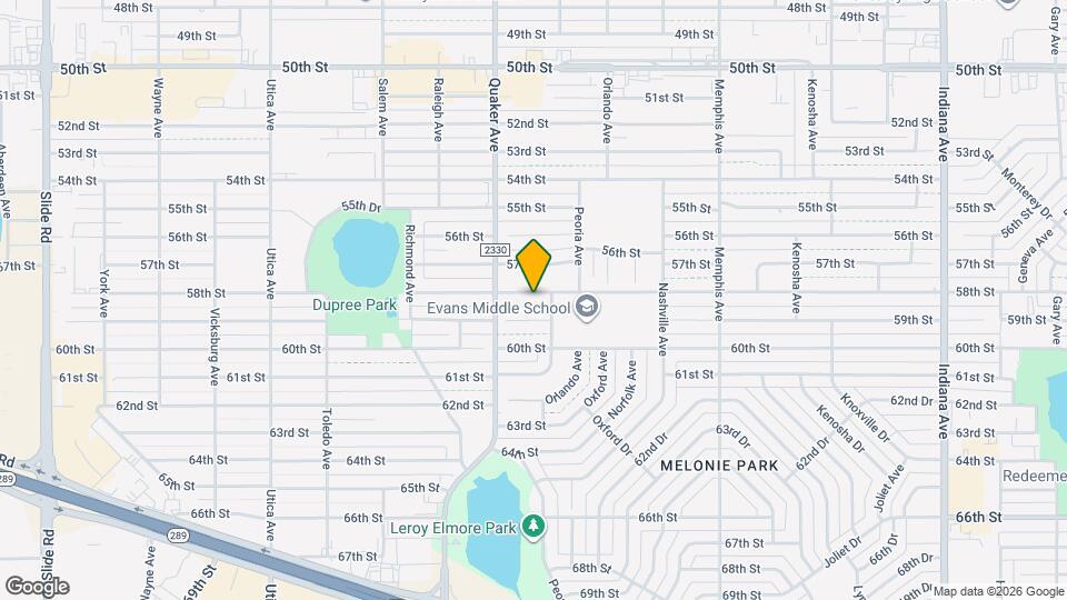 4305 58th St Map and Location Details