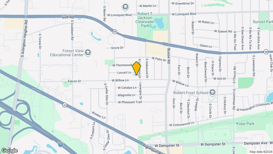 1802 W Willow Ln Map and Location Details