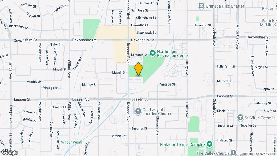 10022 Reseda Blvd Map and Location Details