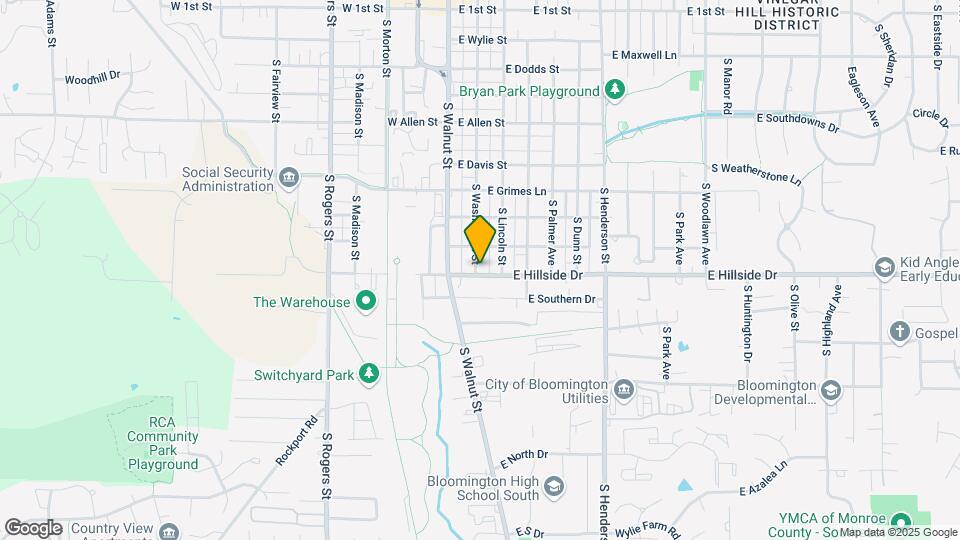 1427 S Washington St Map and Location Details