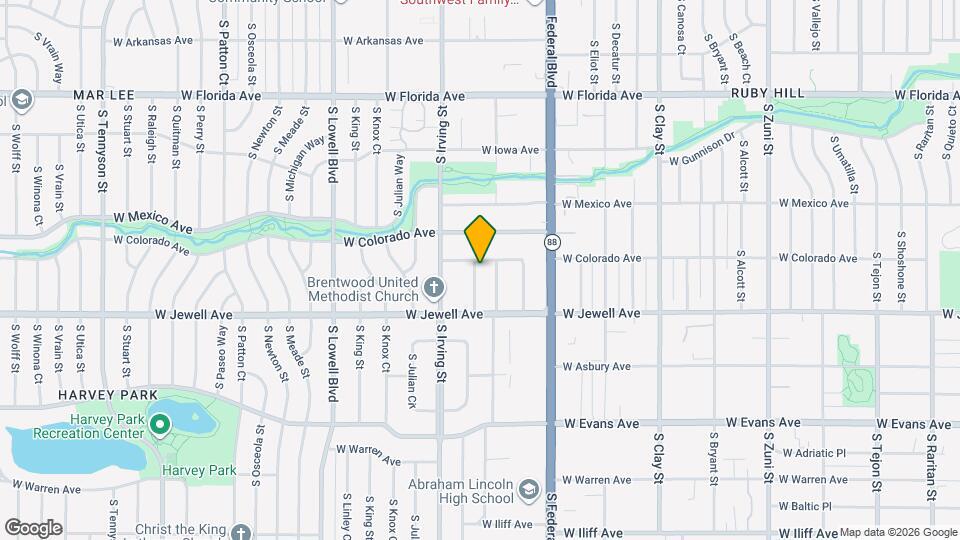 1810 S Hooker St Map and Location Details