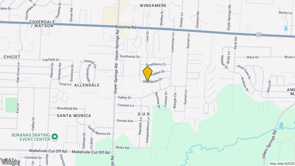 5519 Southboro Dr Mapa y Detalles de la Ubicación