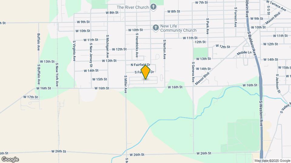 1515 S Miller Ave Map and Location Details