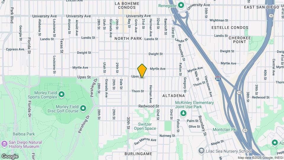 3374 31st St Map and Location Details