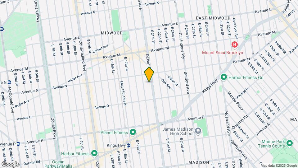 1916 Ocean Ave Mapa y Detalles de la Ubicación