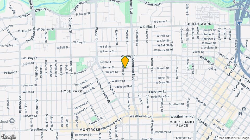 1120 Willard St Map and Location Details