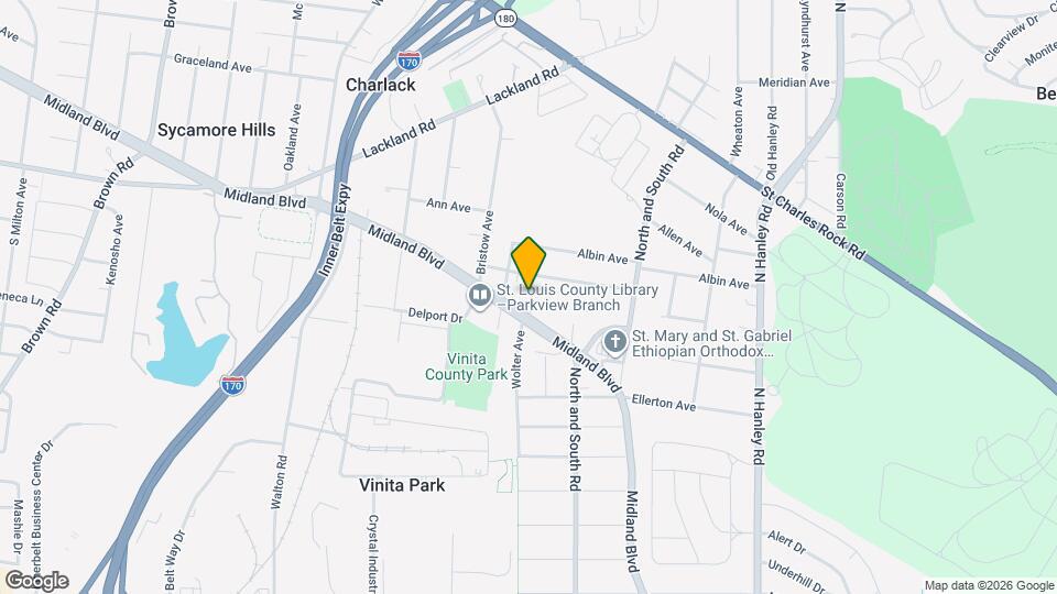 2307 Menett Ave Map and Location Details