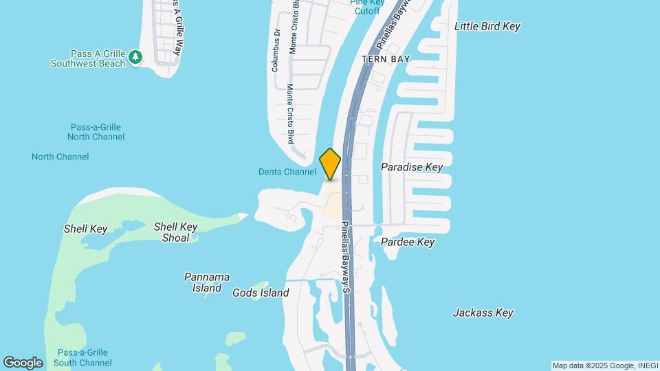 1100 Pinellas Bayway S Map and Location Details