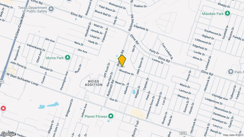 3803 Woodrow Dr-Unit -B Map and Location Details