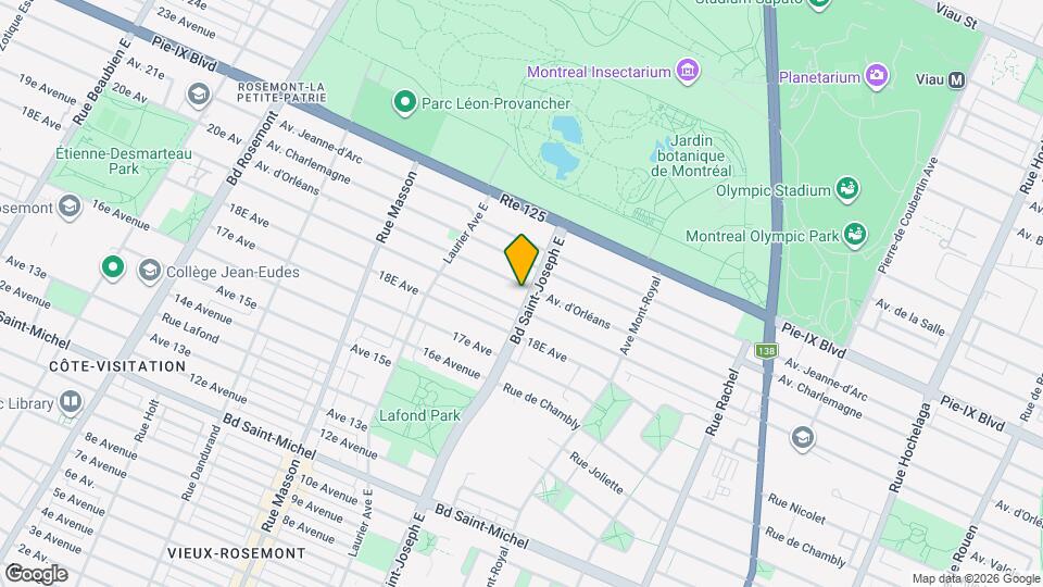 3905 Saint-Joseph Boul E Map and Location Details