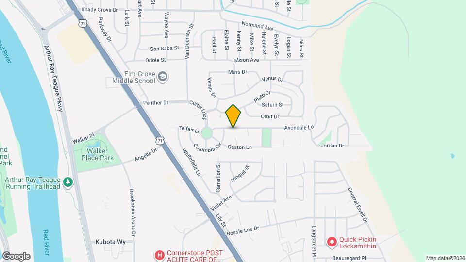 215 Avondale Ln Map and Location Details