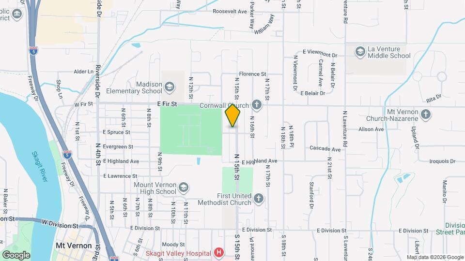 705 N 15th St Map and Location Details