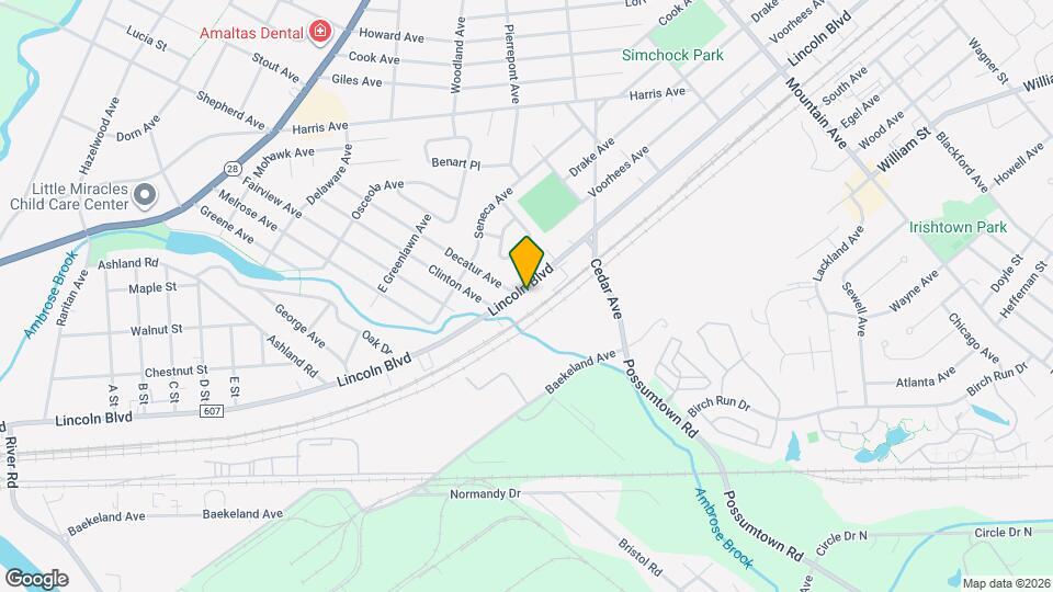 347 Lincoln Blvd Map and Location Details