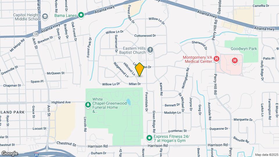 3309 Hillcrest Ln Map and Location Details