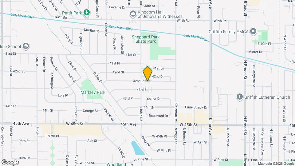 3620 42nd Pl Mapa y Detalles de la Ubicación