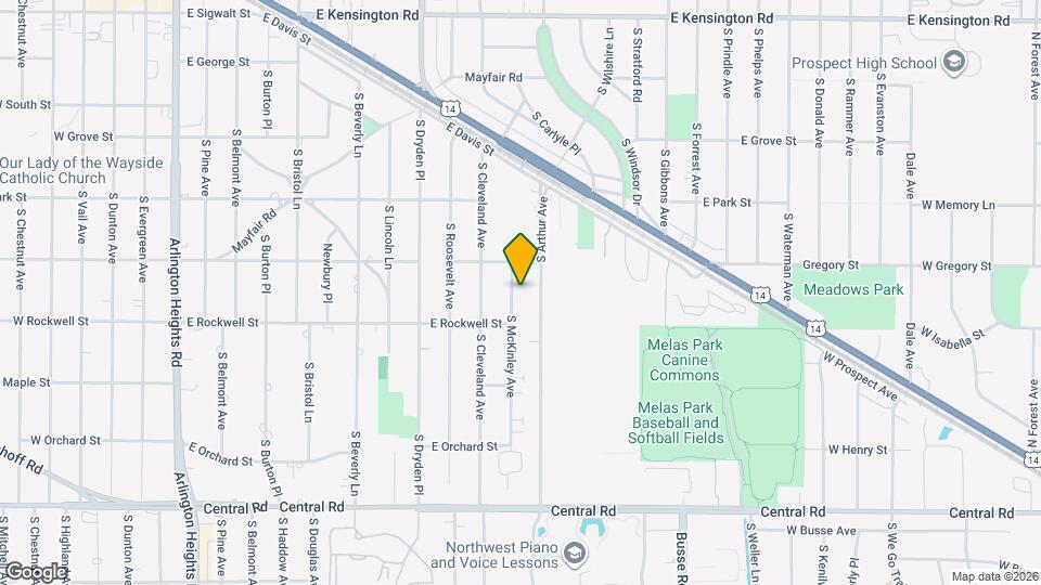 623 S McKinley Ave Map and Location Details