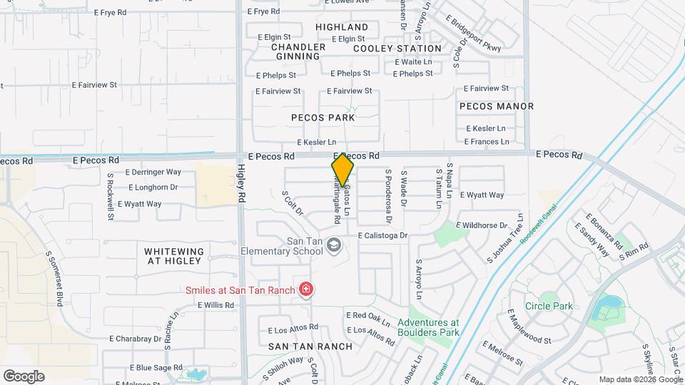 3301 S Martingale Rd Map and Location Details